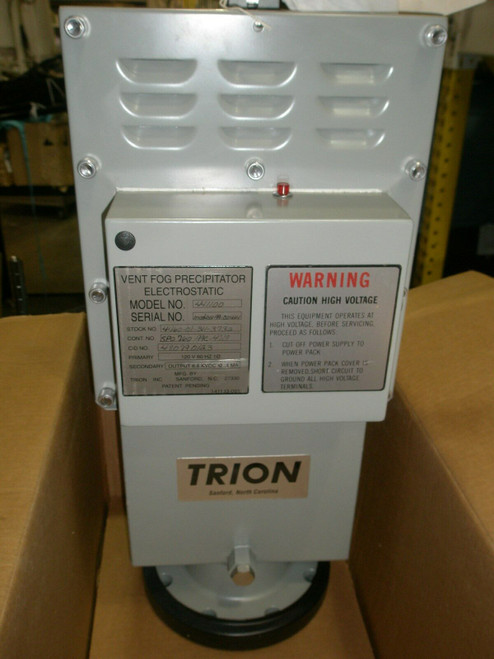 Trion Vent Fog Precipitator Electrostatic