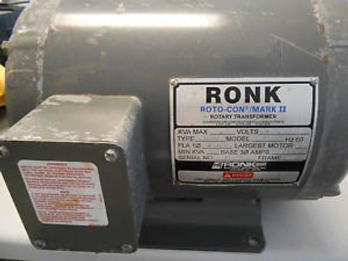 RONK ROTO-CON MARK II MODEL 92 ROTARY TRANSFORMER