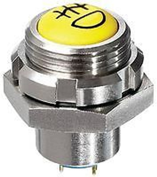 Apem Izmp1Z45Nl0S Switch, Industrial Pushbutton, 16Mm, Spst, 200Ma...