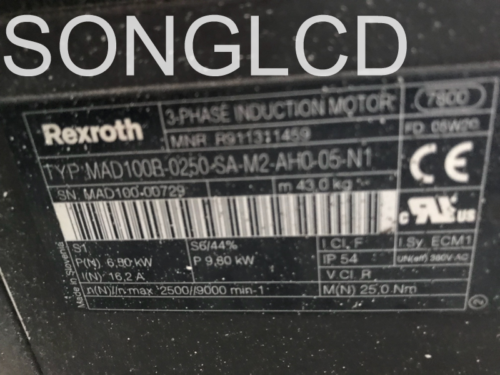 Sale!!Used Rexroth Mad100B-0250-Sa-M2-Ah0-05-N1