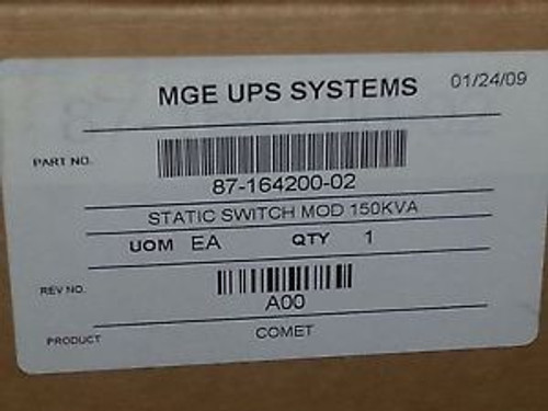 MGE Comet 125 - 150 Kva static switch Mod brand new factory sealed 87-164200-02