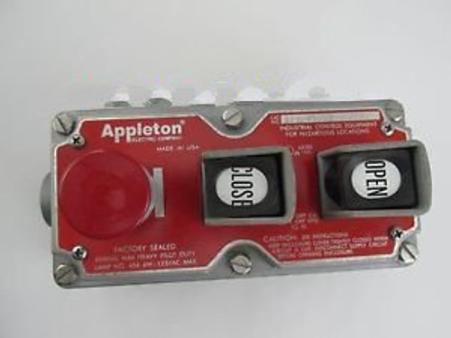 Appleton Efdl75-U3 Explosion Proof Device Push Button Station 3/4 Hub