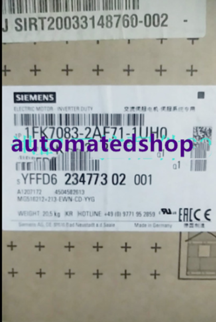 Siemens Servo Motor 1Fk7083-2Af71-1Uh0 New