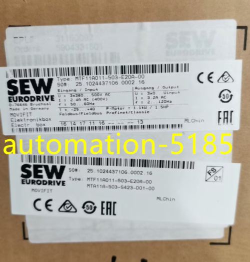 Sew Mtf11A011-503-E20A-00 1.1Kw 380Vac New Frequency Converter New