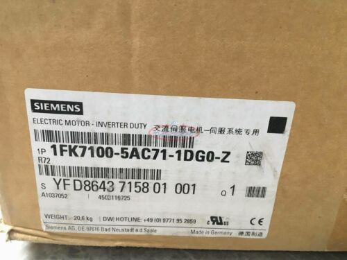 1Pcs New Siemens Servo Motor 1Fk7100-5Ac71-1Dg0-Z