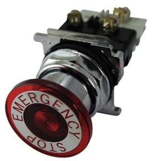 Eaton 10250T580C53-71X E-Stop Push Button,Illum,30Mm,1Nc,Red