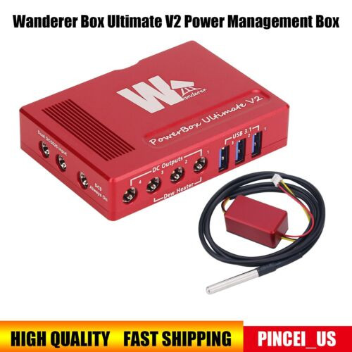 Wanderer Box Ultimate V2 Power Management Box Dew Heater Temperature Probe Pe66