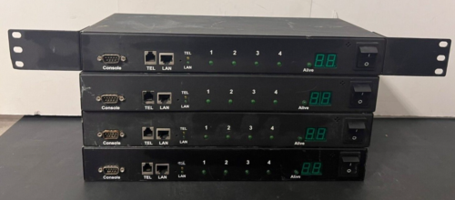 Lot Of 4 Ambery Professional Remote Ip Power Distribution Ip-P3