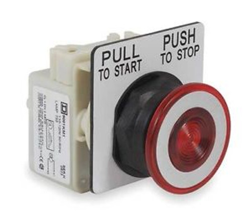 Schneider Electric 9001Skr9P1R Push Button,Illum,Mushroom,Red,30Mm