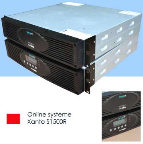 19" 48Cm Ups Ups Online Xanto S1500R Xsr 1500 + Battery Pack With Fresh Batteries Sn73-