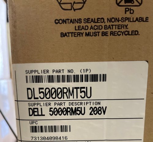 Apc Dell Dl5000Rmt5U Smartups 5000Va Rm 3750W 208V (5000Rm5U)