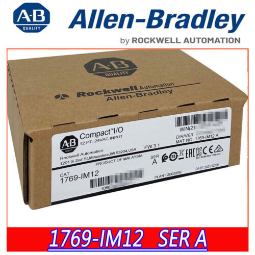 New Sealed Allen Bradley 1769-Im12 Ser A Compactlogix 12Pt 240Vac Input Module