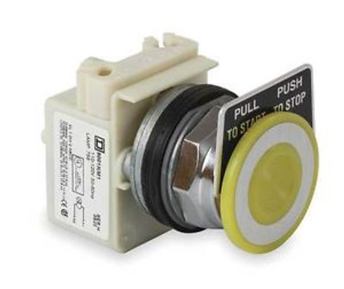 Schneider Electric 9001Kr9P1Y Push Button,Illuminated,30Mm,White,