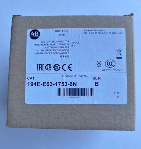 Allen-Bradley 194E-E63-1753-6N Isolation Switch 194Ee6317536N ping