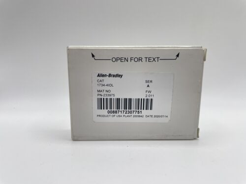 Genuine New Allen Bradley 1734-4Iol Point I/O 4-Ch Io-Link Master Module