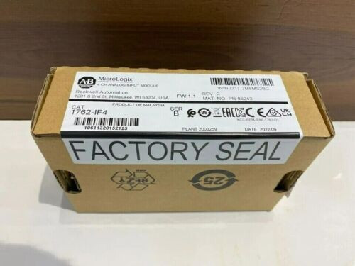 New Allen-Bradley 1762-If4 Ab 1762If4 Micrologix 4 Point Analog Input Module