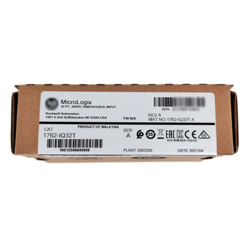New Sealed Allen-Bradley 1762-Iq32T Ser A Micrologix 32 Point 24Vdc Input Module