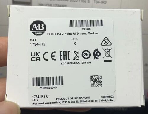 New Allen-Bradley Ab 1734-Ir2 Ser C Point I/O 2 Point Rtd Input Module 1734Ir2
