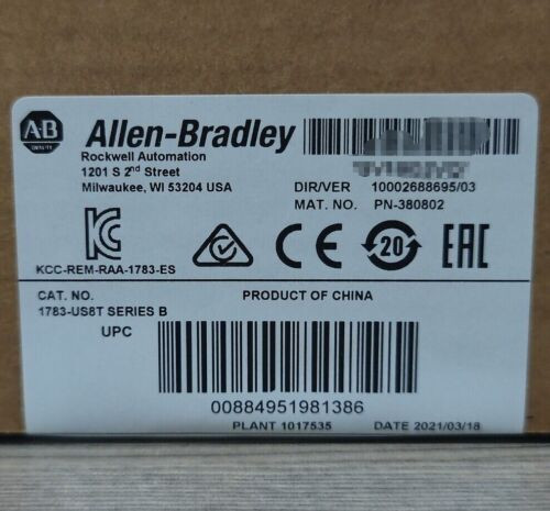 Allen Bradley 1783-Us8T Stratix2000 Ethernet Switch Unman  New