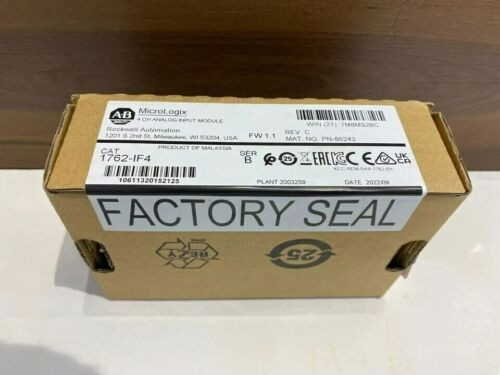 New Allen-Bradley 1762-If4/B Ab 1762If4 Micrologix 4 Point Analog Input Module