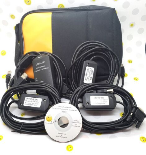 Allen Bradley (With Case) 1747-Uic Usb 2711-Nc13 1747-Cp3 1761-Cbl-Pm02 Set