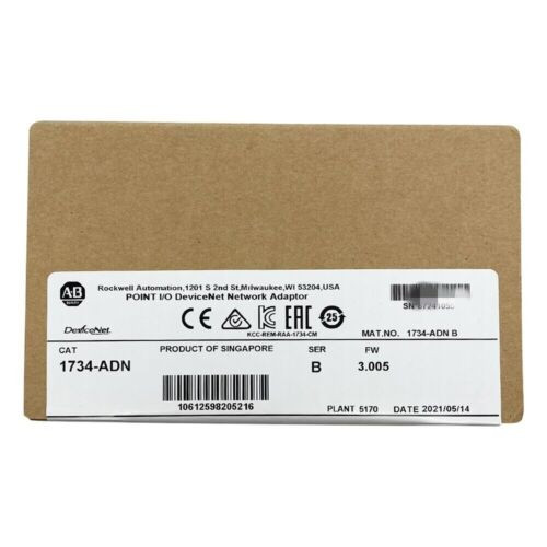 New Factory Sealed Ab 1734-Adn Ser B Point I/O Devicenet Network Adaptor 1734Adn