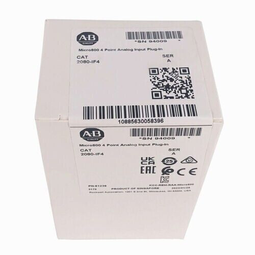 New Allen-Bradley 2080-If4 Micro800 4 Point Analog Input Plug-In Module 2080-If4
