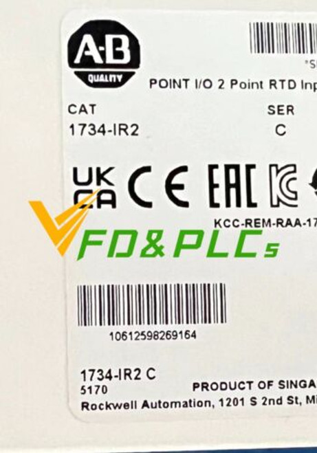 New Allen-Bradley 1734-Ir2 Ser C Point I/O 2 Point Rtd Input Module 1734Ir2