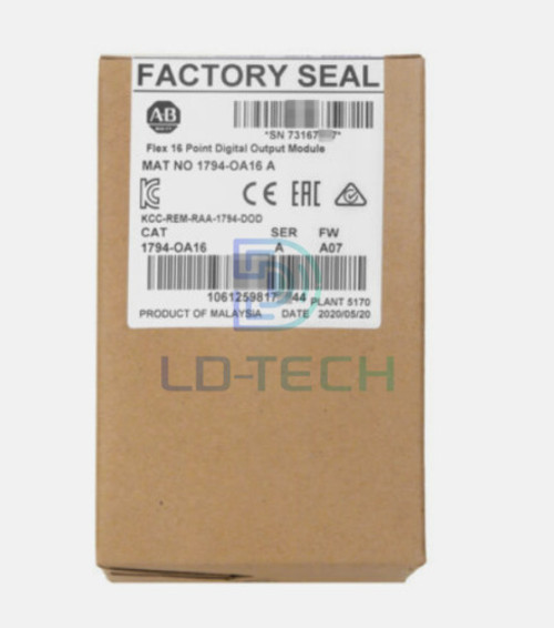 New Factory Sealed Ab 1794-Oa16 /A Flex 16 Point Digital Output Module 1794Oa16