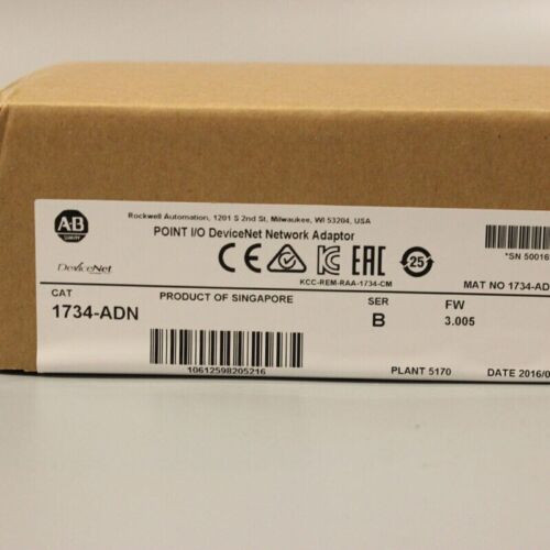 New Sealed Allen-Bradley 1734-Adn Ser B Point I/O Devicenet Network Adaptor