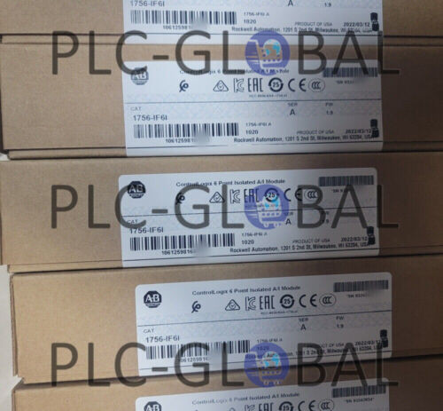 New Factory Sealed 1756-If6I 6 Point Isolated A/I Module Allen Bradley 1756-If6I