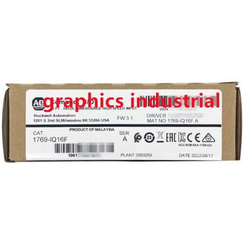 New Factory Sealed A-B 1769-Iq16F Compactlogix 16 Pt 24Vdc I/O Input Module