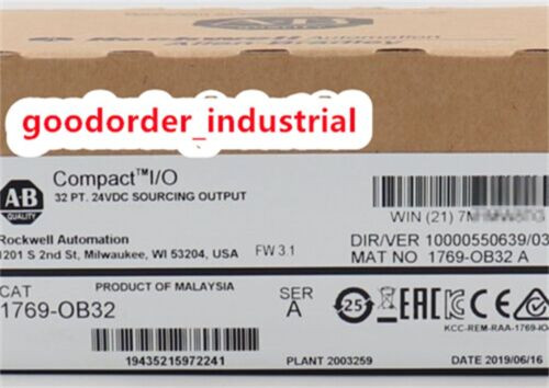 New Sealed Ab 1769-Ob32 / A Compactlogix 32 Pt 24Vdc Digital Output Module