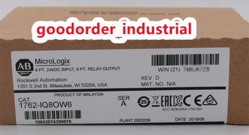 New Factory Sealed Ab 1762-Iq8Ow6 / A Micrologix Combination Module