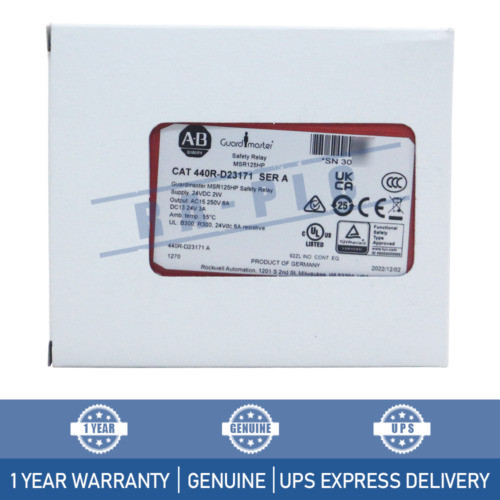 Allen-Bradley Guardmaster Msr125Hp 440R-D23171 Safety Relay