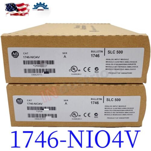 New Sealed 1746-Nio4V Ab 1746-Nio4V Series A Slc 500 Analog Module