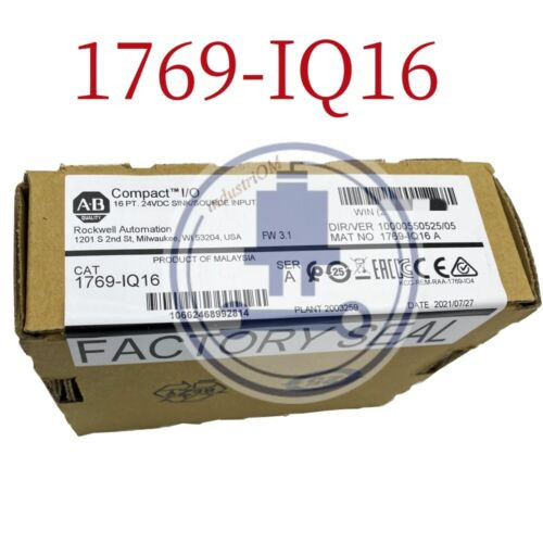 1769-Iq16 Allen-Bradley Compact 16 Pt.24Vdc Input Module Plc New Sealed Tx