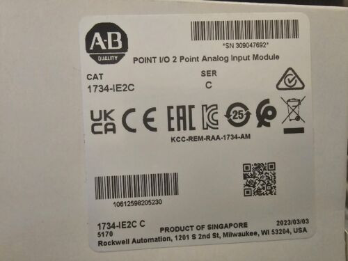 1Pc New  Allen-Bradley 1734-Ie2C Ab 2Point Analog Input Module