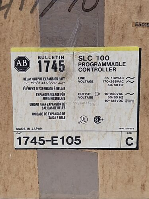 Allen Bradley 1745-E105 Slc 100 Programmable Controller Output Expansion Unit