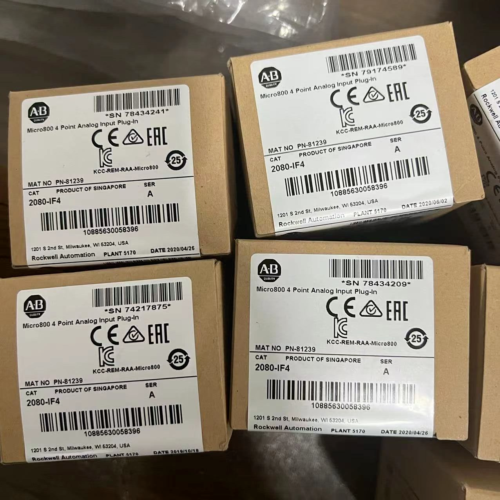 New Allen-Bradley 2080-If4 / A Micro800 4 Point Analog Input Plug-In Module