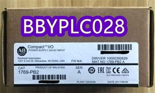 New Factory Sealed Ab 1769-Pb2 Ser A Compactlogix Dc 2A/0.8A Power Supply/