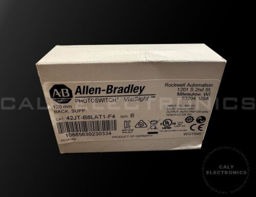 New Allen Bradley 42Jt-B8Lat1-F4 Ser B Photoswitch Visisight 120Mm Range