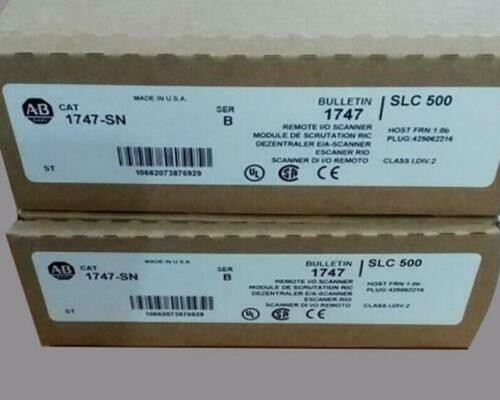 New Sealed Ab Allen Bradley 1747-Sn /B Slc 500 Remote I/O Scanner Module 1747Sn