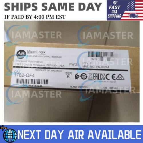 1762-Of4Allen Bradley  Analog Output Factory Sealed 1762-0F4