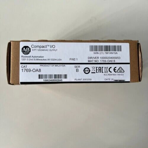 New Sealed Allen Bradley 1769-Oa8 Compactlogix Plc Output Module 1769Oa8