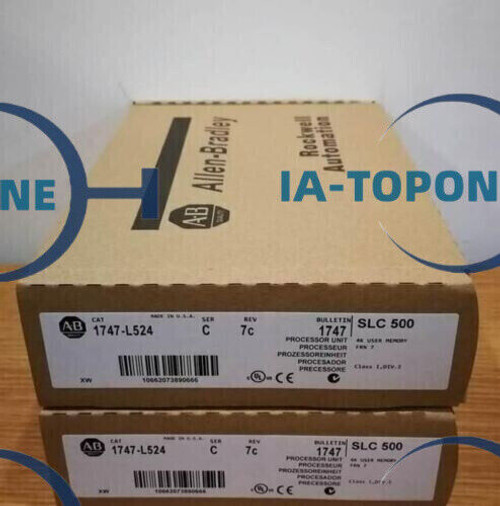 New  Allen-Bradley 1747-L524 /C Slc 500 Cpu Processor Unit Module