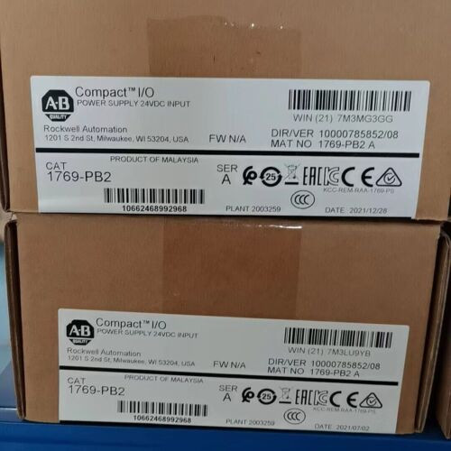 New Factory Sealed Ab 1769-Pb2 /A Compactlogix Dc 2A/0.8A Power Supply 1769Pb2