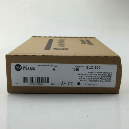 New Factory Sealed Allen-Bradley 1746-Ni8 /A Slc 500 Analog Input Module 1746Ni8