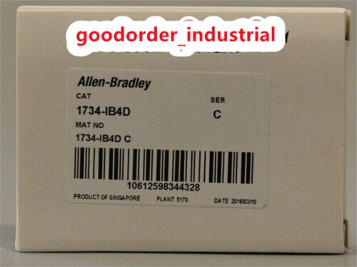 New Factory Sealed Ab 1734-Ib4D Ser C Point I/O 4 Point Digital Input Module