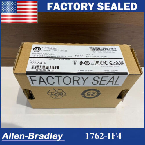 Original New Allen-Bradley 1762-If4 Micrologix Analog Input Module